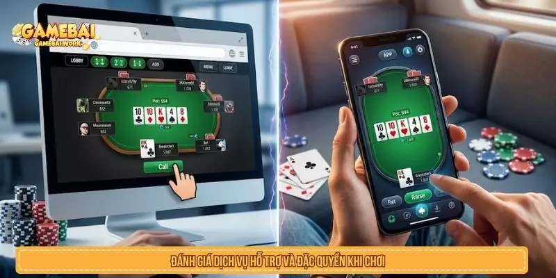 Đánh Bài Trên Web Và App Khác Nhau Thế Nào? Đánh giá hỗ trợ người chơi khi sử dụng web và app