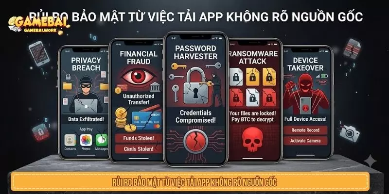 Các Lỗi Thường Gặp Khi Đánh Bài Online Và Cách Tránh Rủi ro bảo mật khi tải app không rõ nguồn gốc