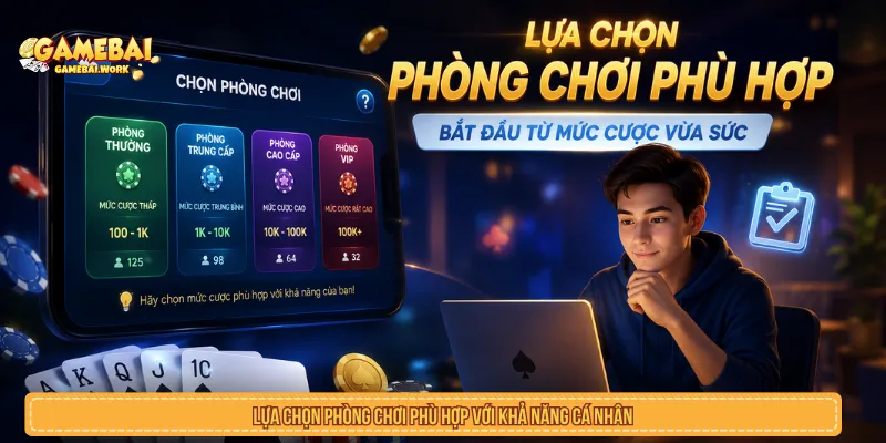 Kinh nghiệm đánh bài online cho người mới khi chọn bàn chơi